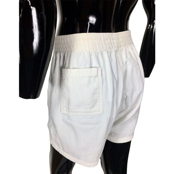 Vintage 80s Towncraft Corduroy Beach Surfer White Board Shorts Men's Size 42 - Picture 7 of 10